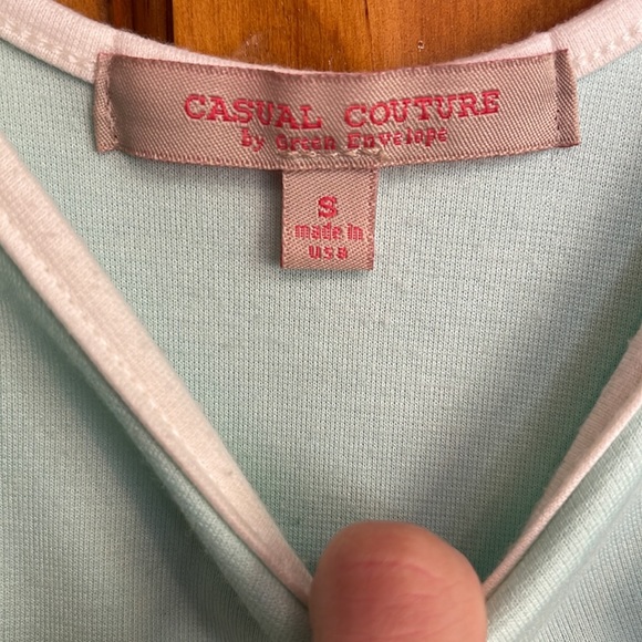 Casual Couture Mint Peplum Blouse - Size Small 🦋 - Picture 6 of 6